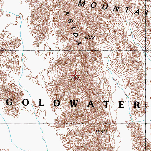 Topographic Map of Sierra Arida, AZ