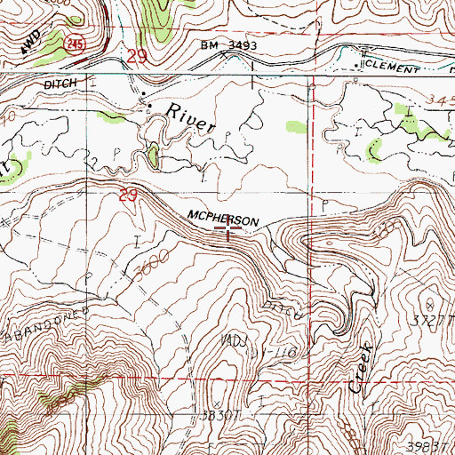 Topographic Map of Stack Creek, OR