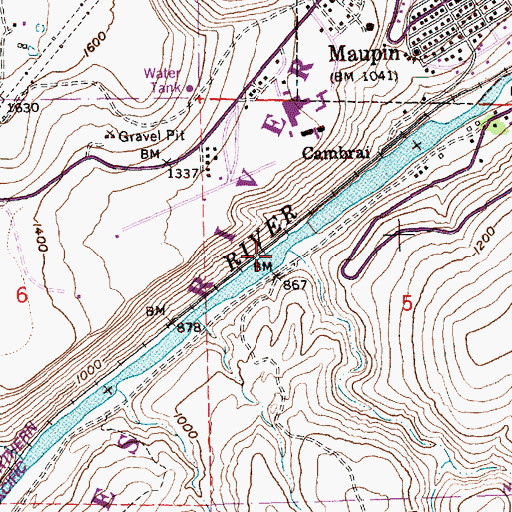 Topographic Map of Stag Canyon, OR