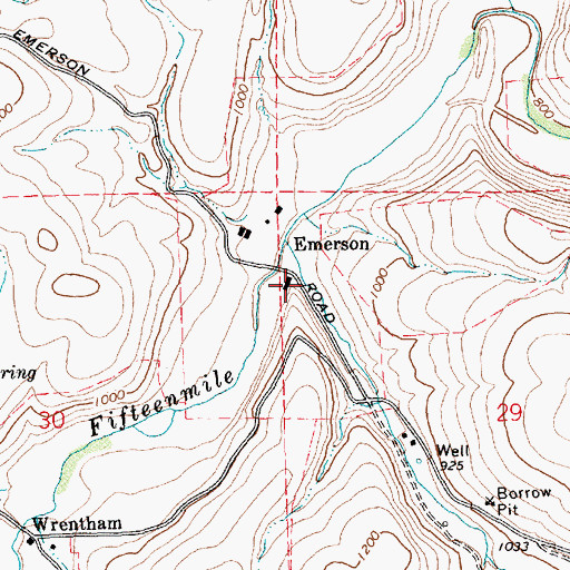 Topographic Map of Standard Hollow, OR