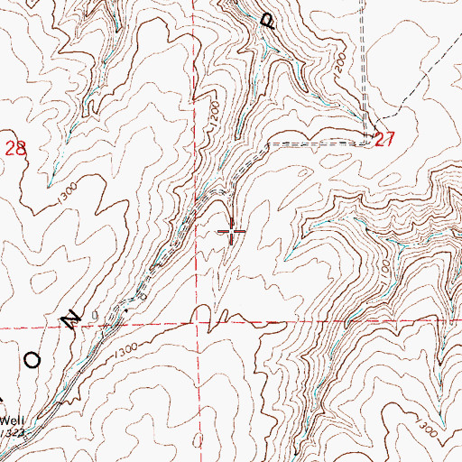 Topographic Map of Starvation Point, OR