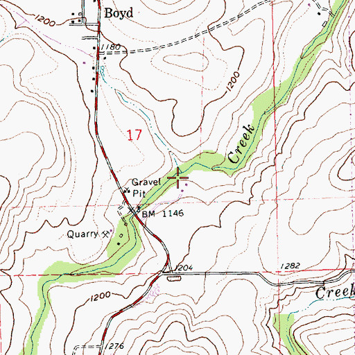 Topographic Map of Starveout, OR