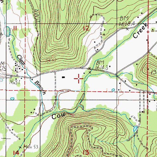 Topographic Map of Starvout Creek, OR