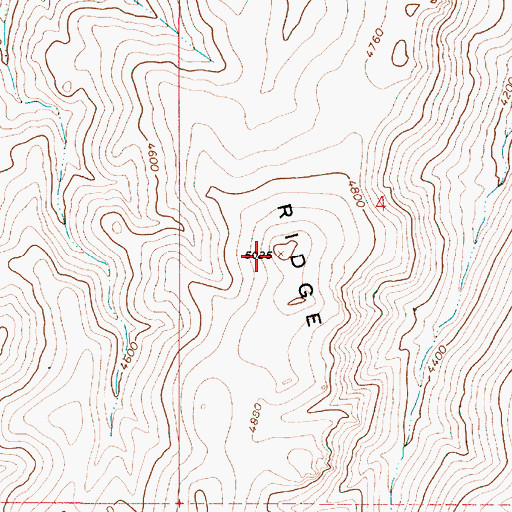 Topographic Map of Steamboat Ridge, OR