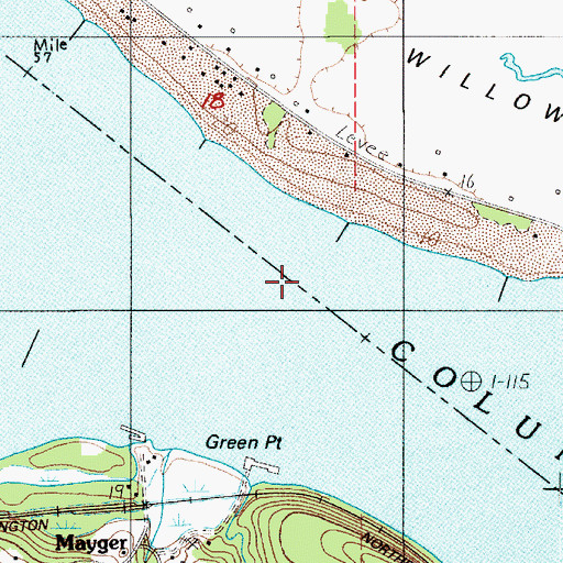 Topographic Map of Stella Range, OR