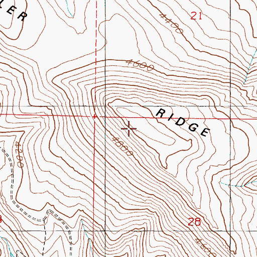 Topographic Map of Stemler Ridge, OR