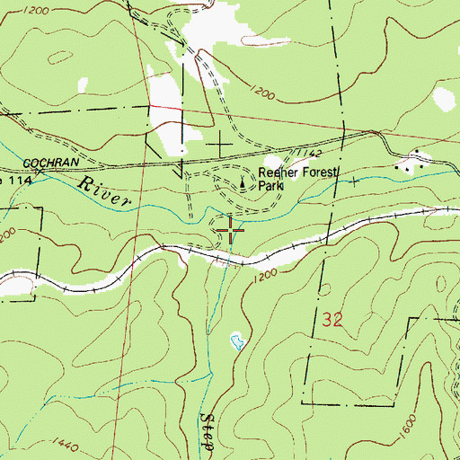 Topographic Map of Step Creek, OR