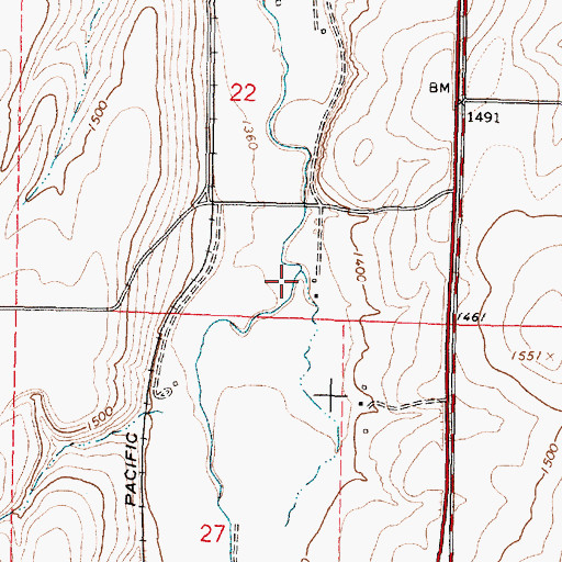 Topographic Map of Stewart Creek, OR