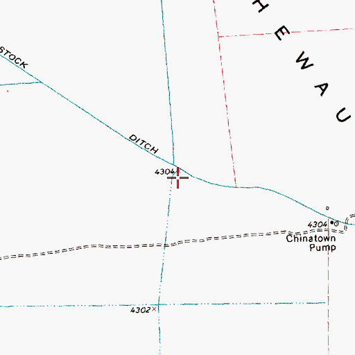 Topographic Map of Stock Ditch, OR