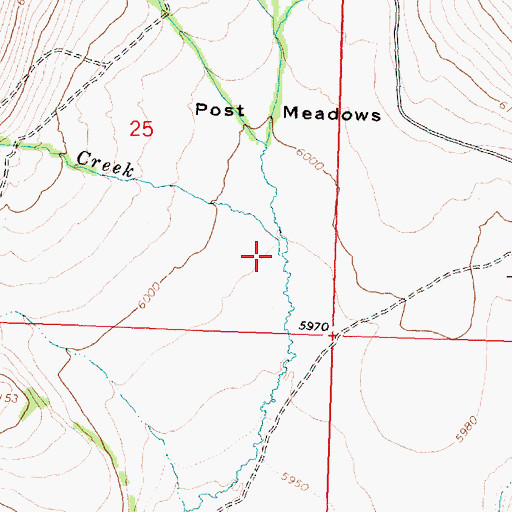 Topographic Map of Stockade Creek, OR