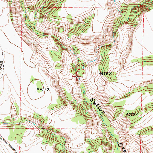 Topographic Map of Stockade Creek, OR