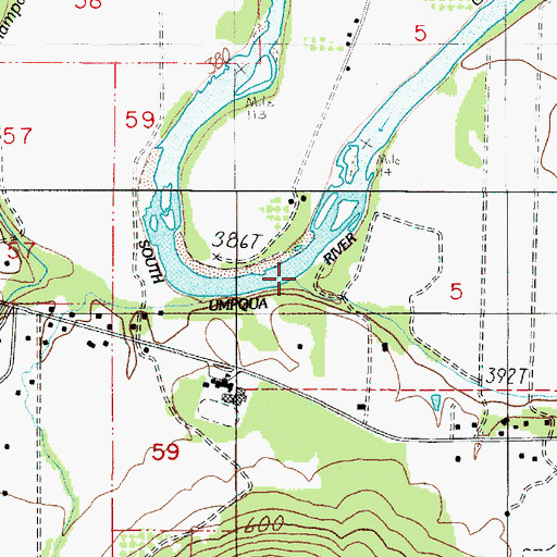 Topographic Map of Stockel Creek, OR