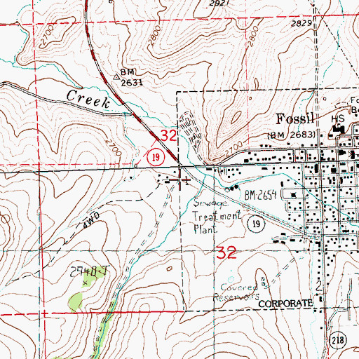 Topographic Map of Stone Cabin Creek, OR
