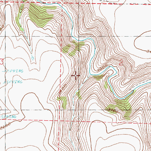 Topographic Map of Stone Gulch, OR