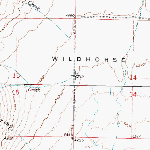 Topographic Map of Stonehouse Creek, OR