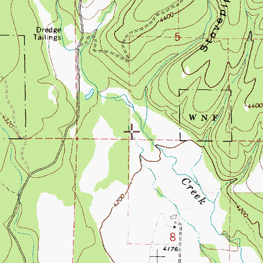 Topographic Map of Stovepipe Gulch, OR