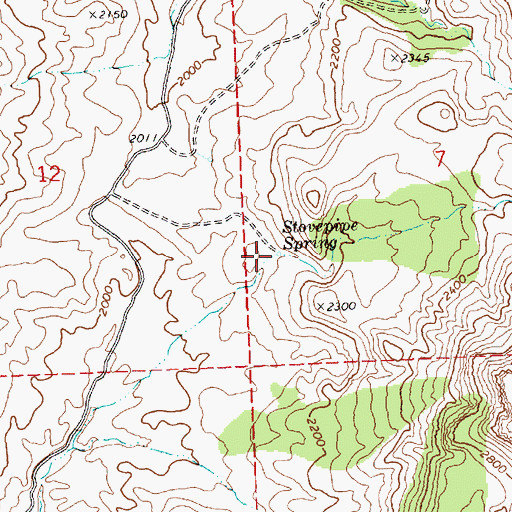 Topographic Map of Stovepipe Spring, OR