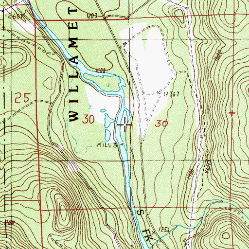 Topographic Map of Strubes Forest Camp (historical), OR