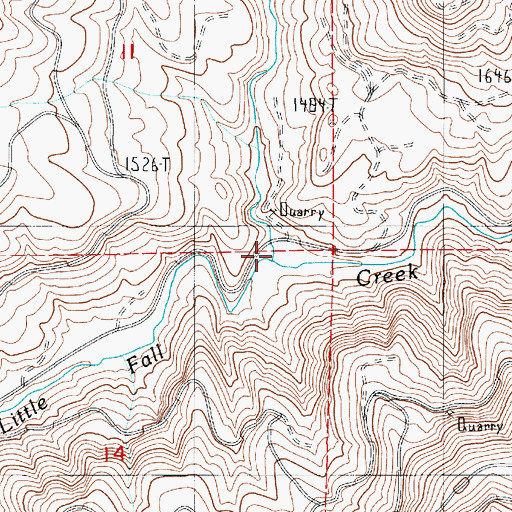 Topographic Map of Sturdy Creek, OR
