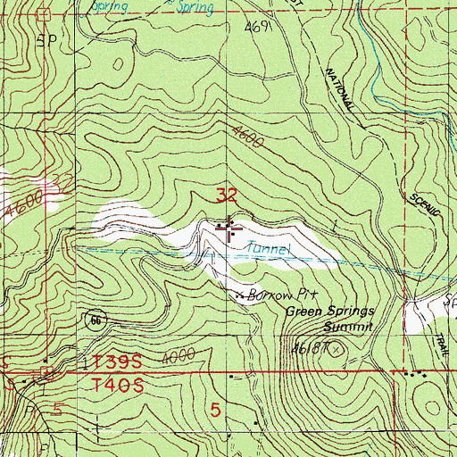 Topographic Map of Summit Ranch, OR