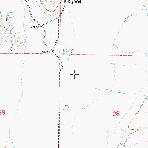 Topographic Map of Sunrise Valley, OR