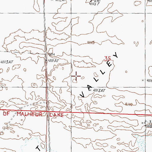Topographic Map of Sunset Valley, OR