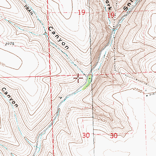 Topographic Map of Sunshine Canyon, OR