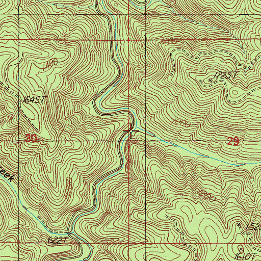 Topographic Map of Susan Creek, OR