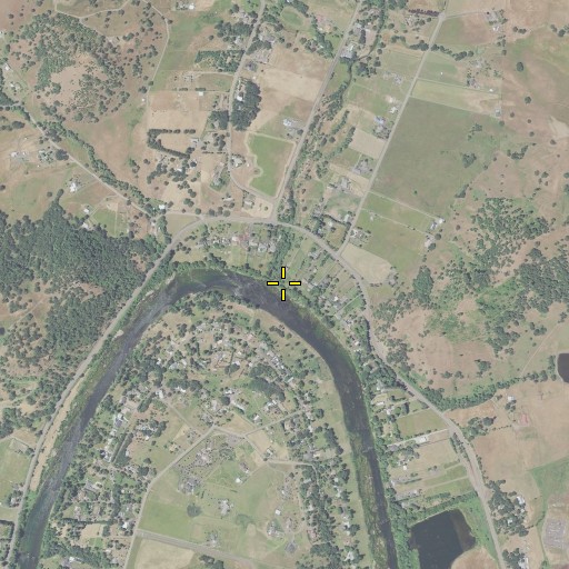 Aerial/Satellite Image of Sutherlin Creek, OR