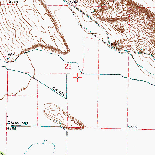 Topographic Map of Swamp Creek, OR