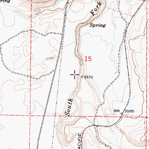 Topographic Map of Swamp Creek, OR