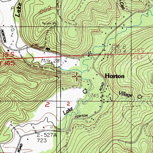 Topographic Map of Swartz Creek, OR