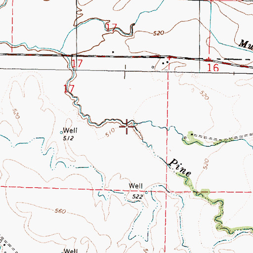 Topographic Map of Swartz Creek, OR