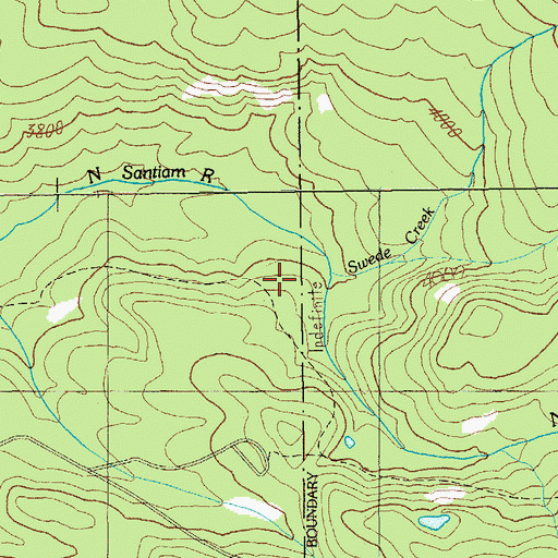 Topographic Map of Swede Creek, OR