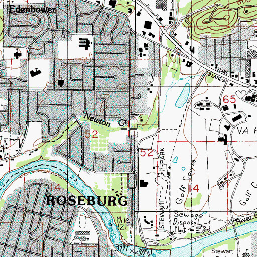 Topographic Map of Sweetbriar Creek, OR