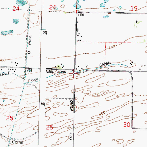 Topographic Map of T Canal, OR