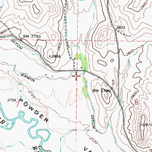 Topographic Map of Table Creek, OR