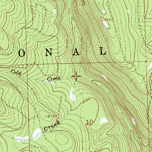 Topographic Map of Tamarack Creek, OR