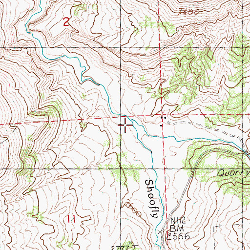 Topographic Map of Tamarack Creek, OR