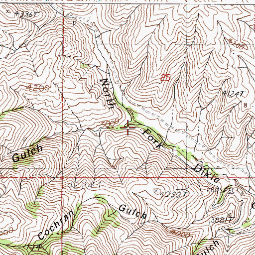 Topographic Map of Tater Patch Gulch, OR