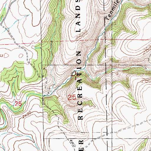 Topographic Map of Tenmile Creek, OR