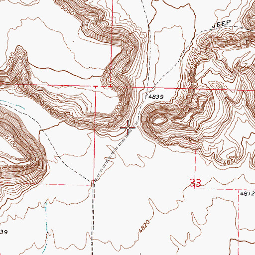 Topographic Map of The Dipper, OR
