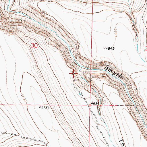 Topographic Map of The Lambing Ground, OR