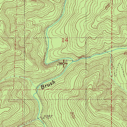 Topographic Map of Thistleburn Creek, OR