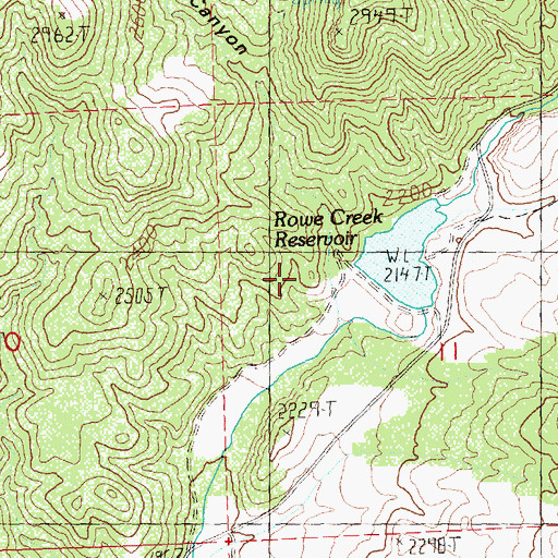 Topographic Map of Thompson Canyon, OR
