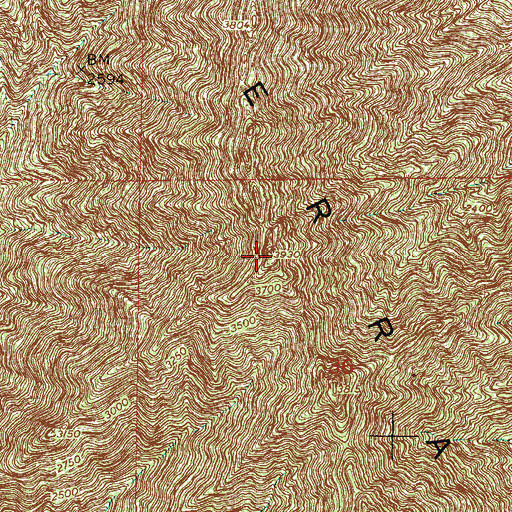 Topographic Map of Sierra Estrella, AZ