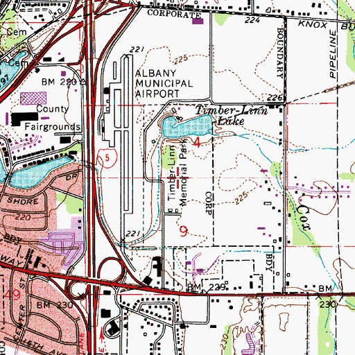Topographic Map of Timber - Linn Memorial Park, OR