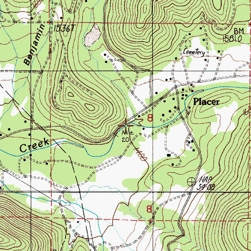 Topographic Map of Tom East Creek, OR