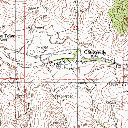 Topographic Map of Towne Gulch, OR