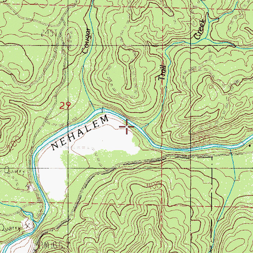 Topographic Map of Trail Creek, OR